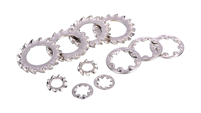 Internal lock star washers